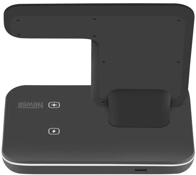 Newell induOne N-GY-Z5A indukcinis įkroviklis 3 mobiliesiems įrenginiams (Juodas)