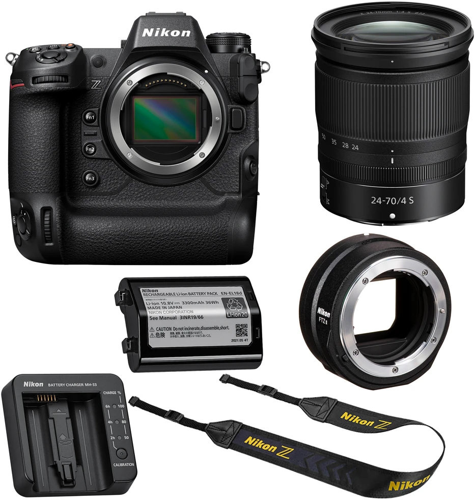 Nikon Z9 + NIKKOR Z 24-70mm f/4 S + Nikon FTZ II Mount adapter