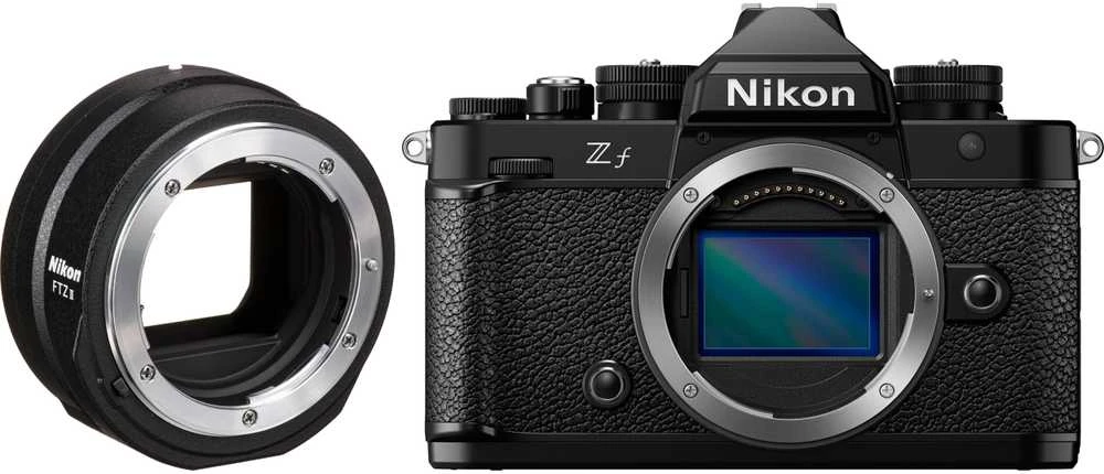 Nikon Z f (Zf) + FTZ II Mount adapter