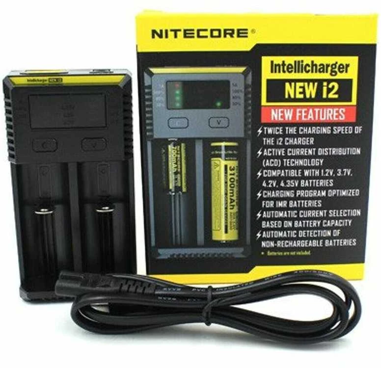 Nitecore New I2 Intellicharger Baterijų Įkroviklis