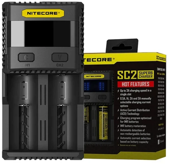 NITECORE SC2 Superb Charger Baterijų įkroviklis