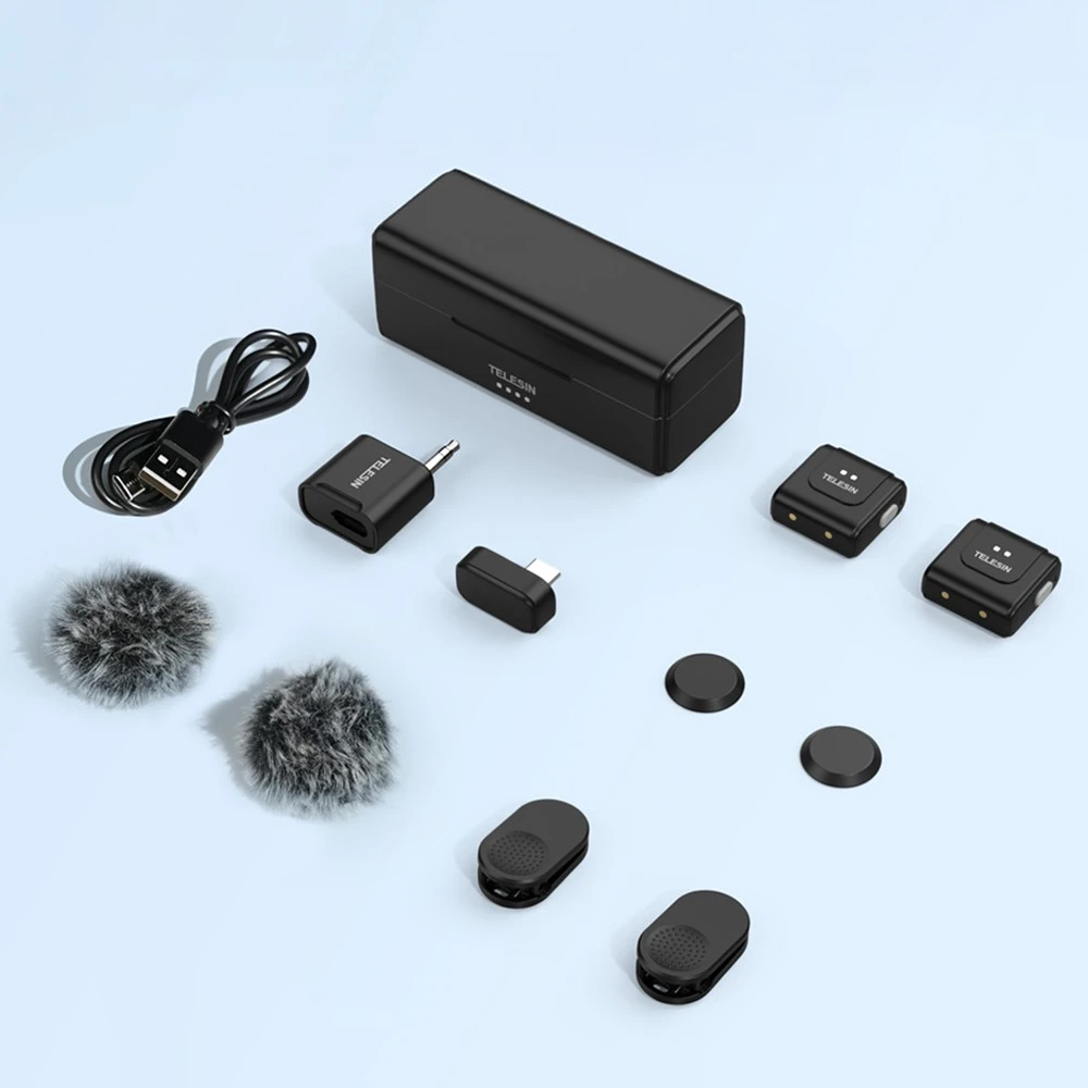 null Belaidis Mikrofonų Rinkinys - 7Ryms Rimo S1 USB-C, Dviejų Siųstuvų
