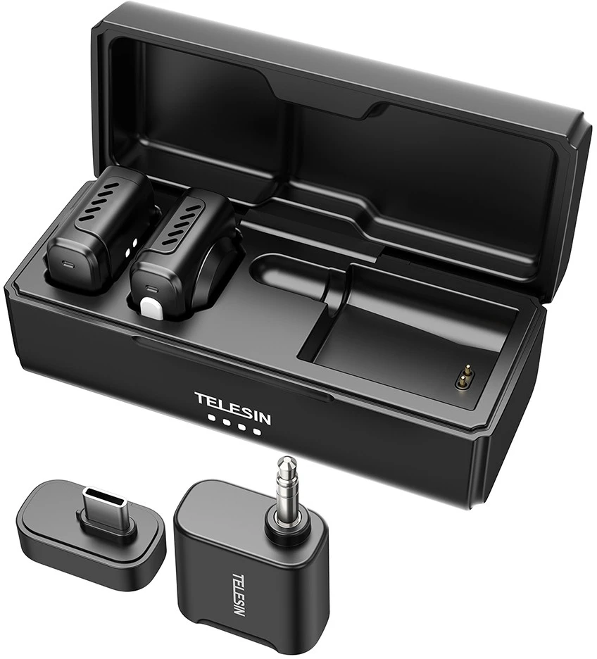 null Belaidis Mikrofonų Rinkinys - 7Ryms Rimo S1 USB-C, Dviejų Siųstuvų