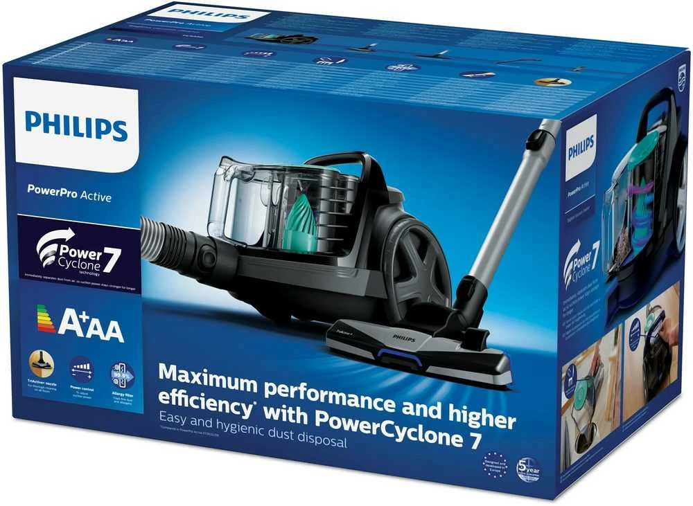 Dulkių siurblys Philips 5000 series FC9550/09 vakuuminis 1,5 l Cilindro siurblys Sausas 900 W be maišelio