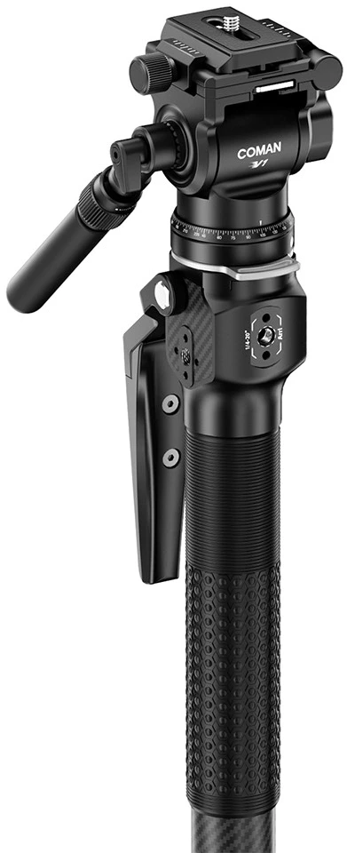 null Fotoaparato monopodas - COMAN M1 MINI V1 159 cm anglies pluošto monopodas
