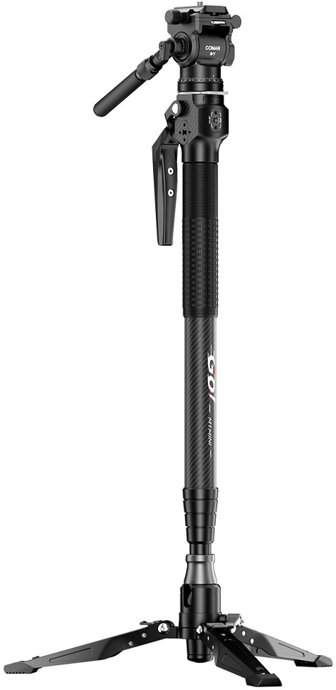 null Fotoaparato monopodas - COMAN M1 MINI V1 159 cm anglies pluošto monopodas
