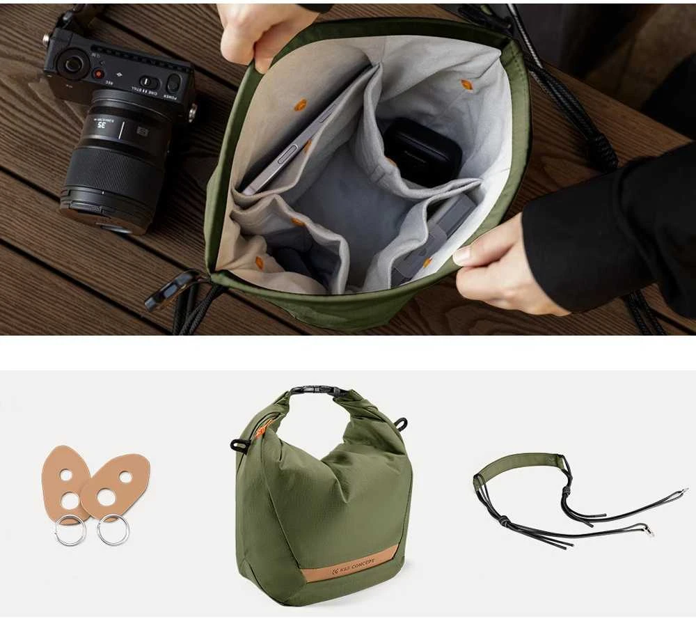 Kameros krepšys - ULANZI Sling Halfmoon Crossbody 5L Adjustable Strap Juodas