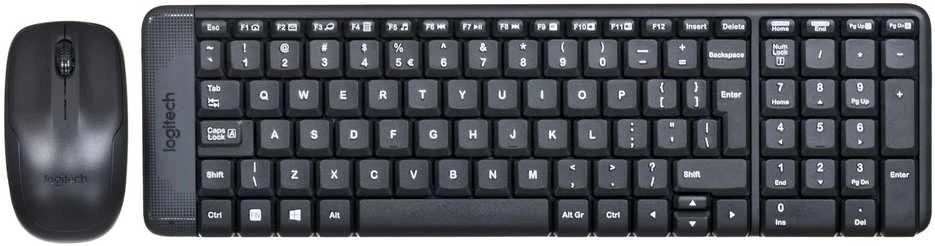 Belaidis klaviatūros ir pelės rinkinys Logitech MK220, ENG išdėstymas