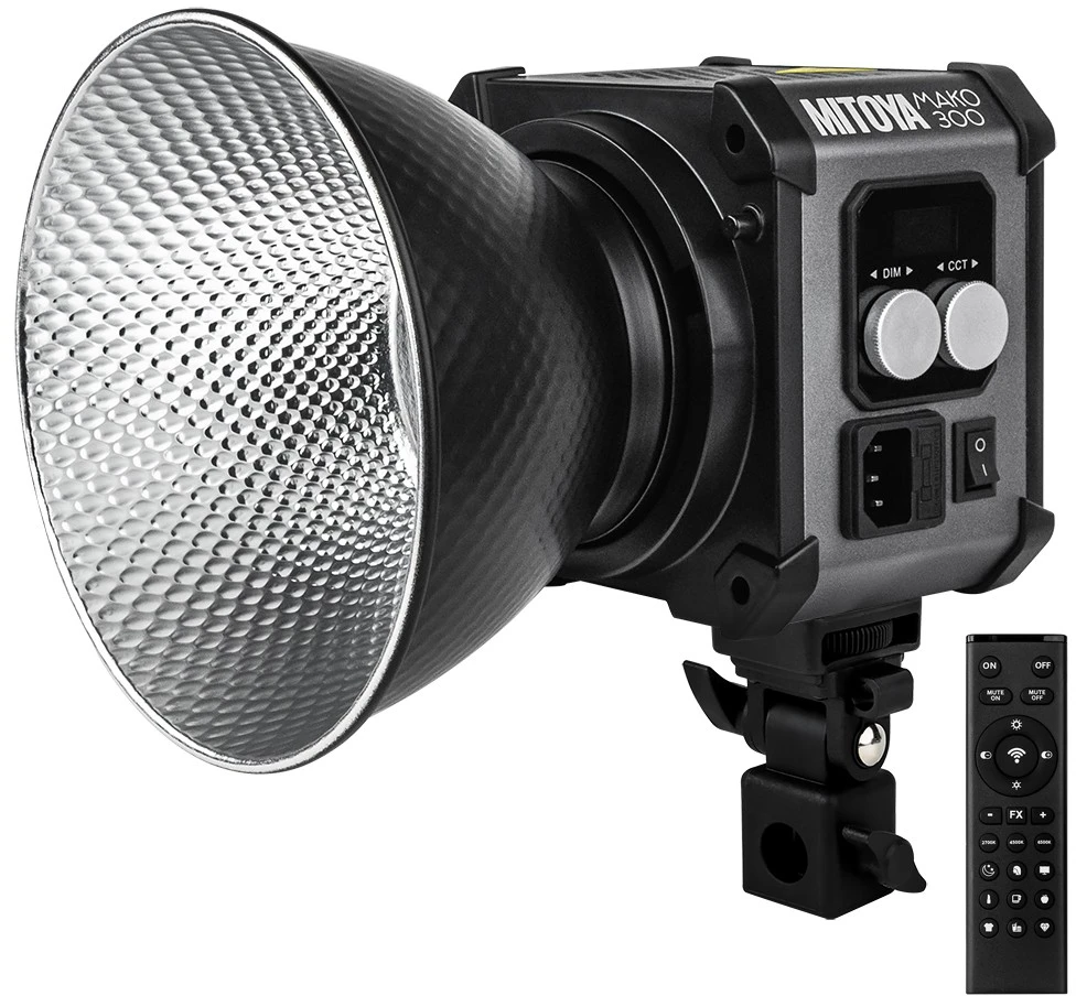 null LED Šviestuvas - MITOYA MAKO 300 Dviejų Spalvų 2700–6500 K 300 W Bowens Tvirtinimas