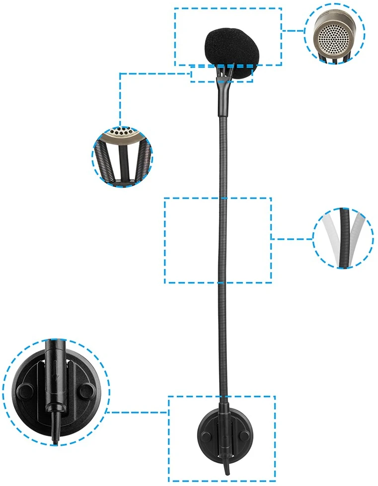 null Mikrofonas - Kimafun CX710 Belaidis Kondensatorinis Sistema, 2.4 GHz, 15m Diapazonas