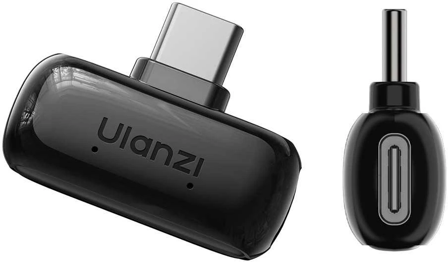 Mikrofono sistema - ULANZI A30 Tiny Mic USB-C bevielis, 2 siųstuvai, triukšmo slopinimas