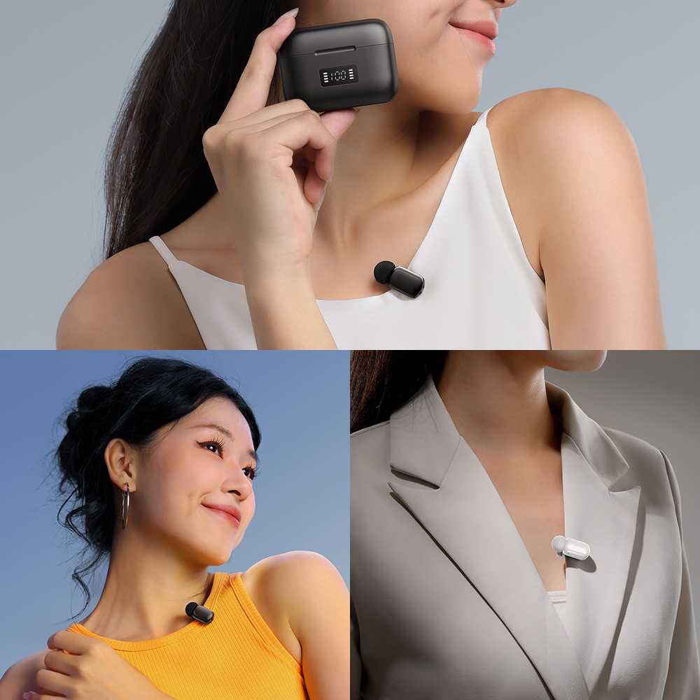 Mikrofono sistema - ULANZI A30 Tiny Mic USB-C, 2 siųstuvai, 50m nuotolis