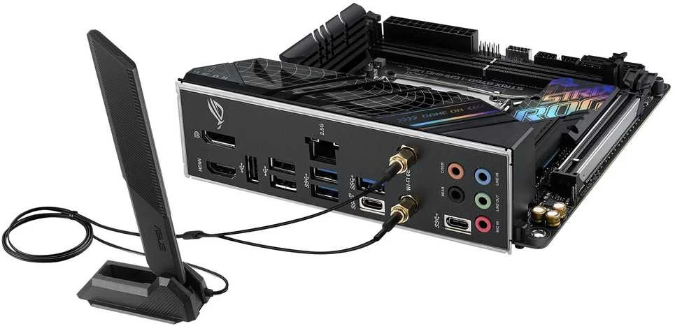 Pagrindinė plokštė ASUS Intel B760 Express / LGA1700 / Mini-ITX / Atmintis DDR5 / Atminties lizdai 2 / 1xPCI-Express 5.0 16x / 2xM.2 / 1xHDMI / 1xDisplayPort / 3xUSB 2.0 / 3xUSB 3.2 / 2xUSB-5  /  STRIXB760-IGAMINGWIFI