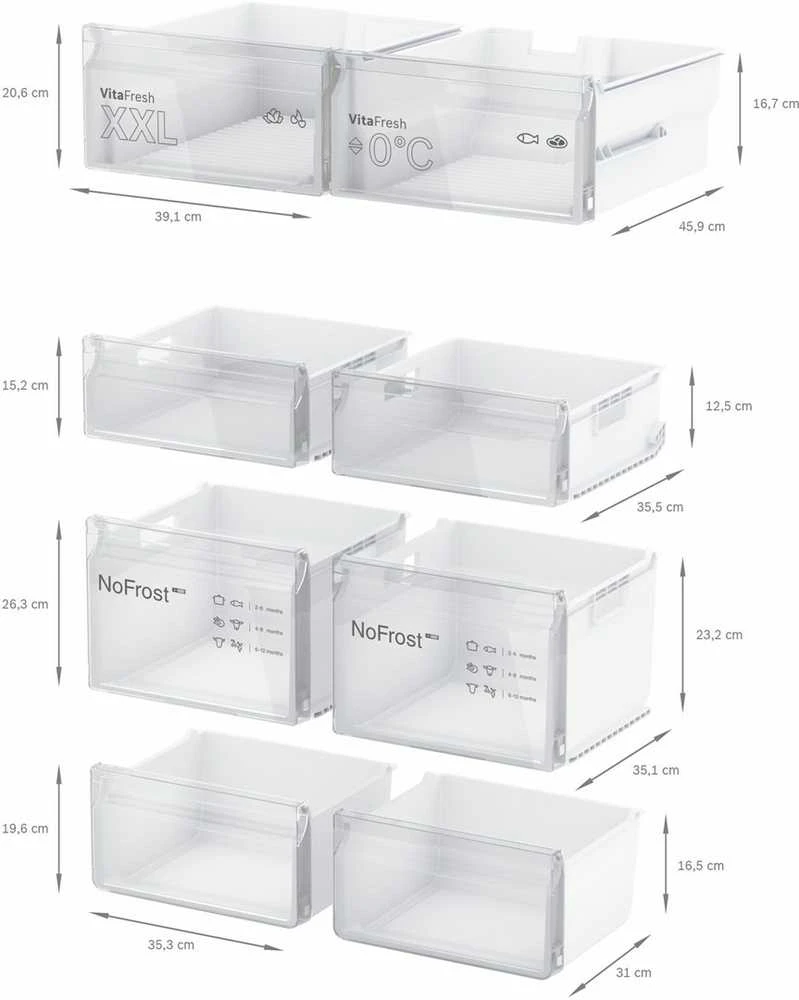 Bosch Serie 4 KFN96VPEA side-by-side šaldytuvas Freestanding 605 L E Nerūdijantis plienas