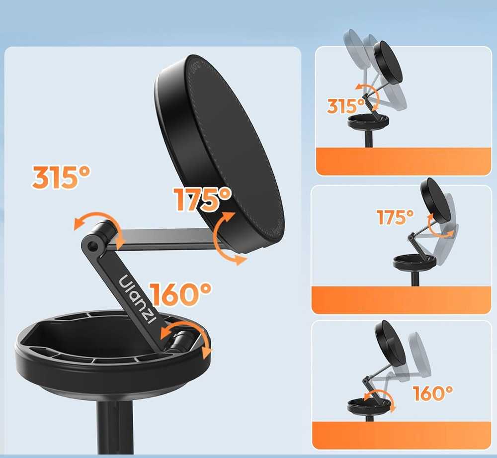 Stovas - ULANZI MA26 Kompaktiškas stovas išmaniesiems telefonams, 58-85mm laikiklis