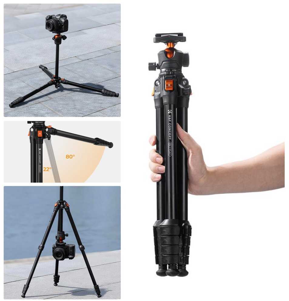 Stovas - ULANZI OMBRA YING 158cm Aliuminis Lengvas 3kg Talpa