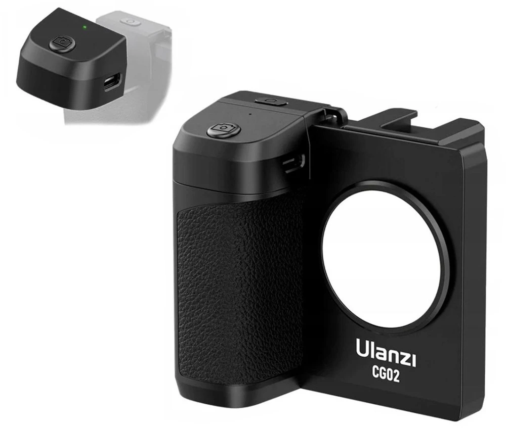 null Telefono Laikiklis - ULANZI CapGrip II Bluetooth Nuotolinio Valdymo Pultas, Stovo Montavimas, Šaltas Batų - Juodas