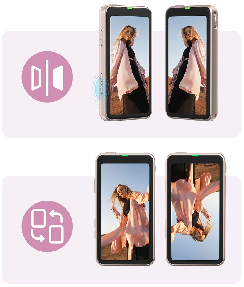 „Telesin Mobile“ papildomas asmenukių ekranas, skirtas „iOS“ / „Android“