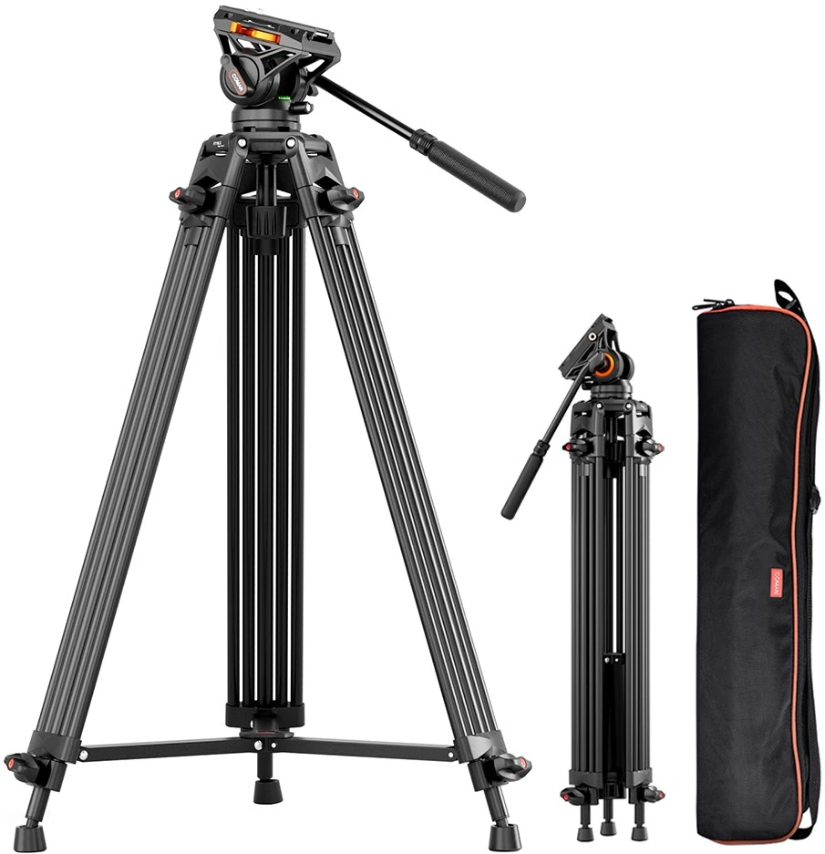 null Vaizdo kameraa trikojis - COMAN FT16LS 190 cm 8kg Q6 skysčių galvutė, 75 mm dubuo