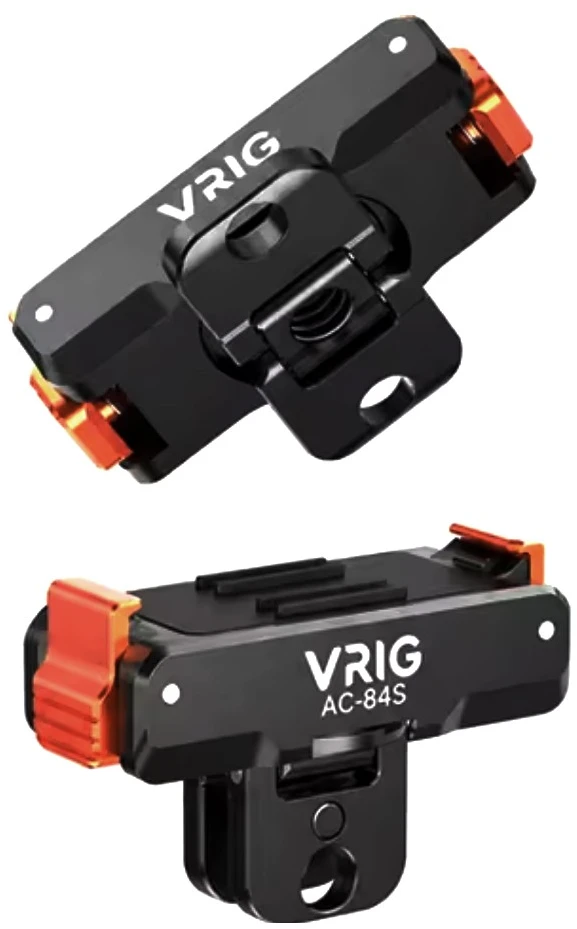 null Veiksmo kameros tvirtinimo adapteris - VRIG AC-84S, skirtas DJI Osmo Action 3, 4, 5, 6, Nano