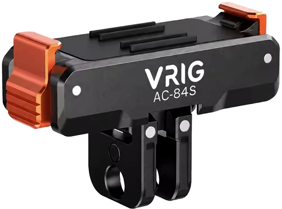 null Veiksmo kameros tvirtinimo adapteris - VRIG AC-84S, skirtas DJI Osmo Action 3, 4, 5, 6, Nano