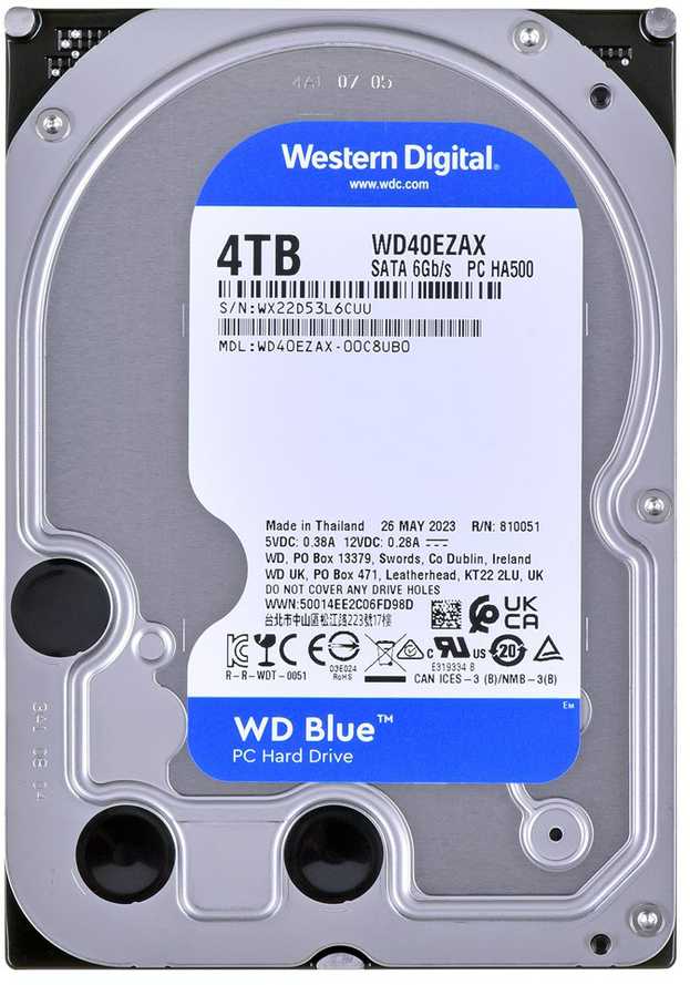 SanDisk WD Mėlyna 4TB SATA 3.5inch 6 Gb/s PC HDD