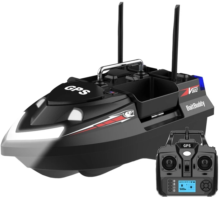 Flytec V802 PRO 12000mah bait boat (juodas)