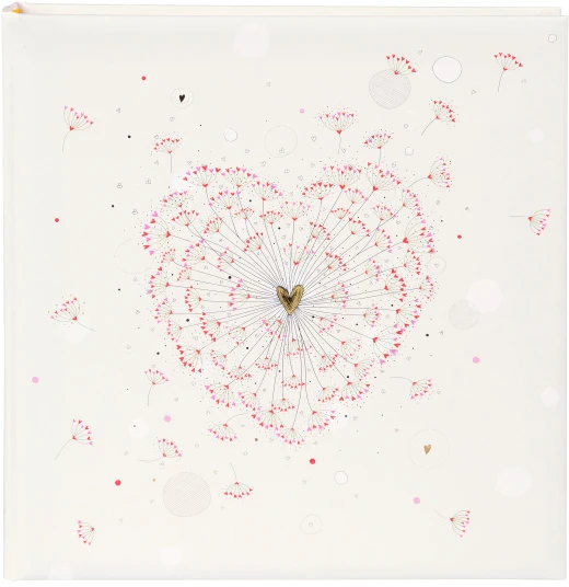 Albumas GOLDBUCH 08062 Golden heart 30x31/60psl |balti lapai| kampučiai/lipdukai