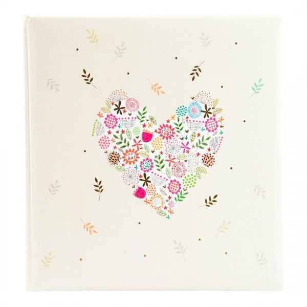 Albumas GOLDBUCH 08182 Flowers in the Heart 30x31/60psl, balti lapai | kampučiai/lipdukai | knyginio rišimo [V]