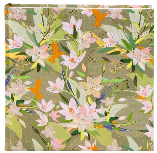 Albumas GOLDBUCH 24488 Royal Lilly žalias 25x25/60psl | kampučiai/lipdukai | knyginio rišimo | balti lapai
