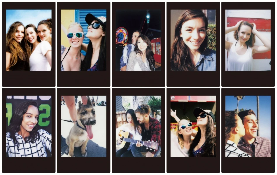 Fotojuostos Fujifilm Instax Mini. Juodos