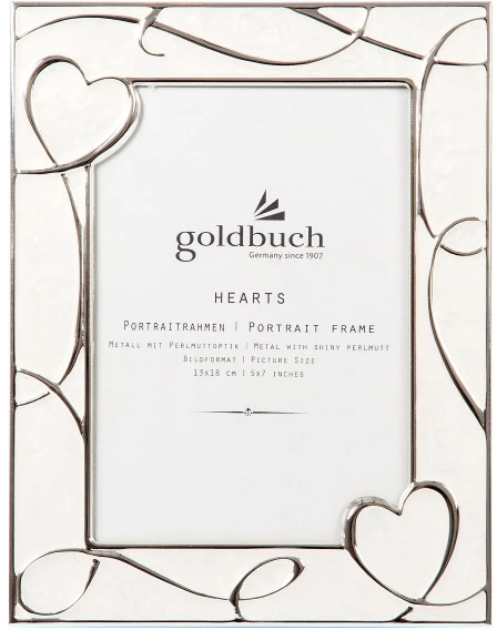 Nuotraukų rėmelis Goldbuch Rėmelis GB 960243 Hearts 13x18| metalinis