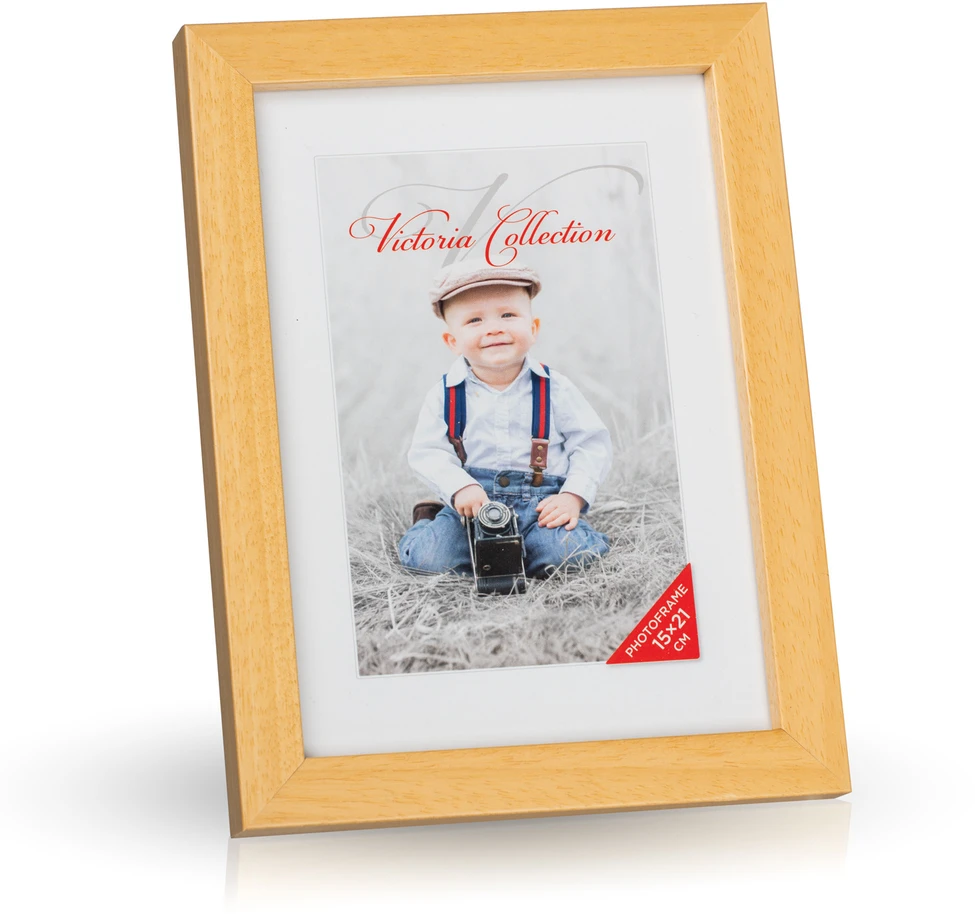 Nuotraukų rėmelis Paveikslėlio Rėmelis - Victoria Collection Cubo 15 x 21 Natūralus