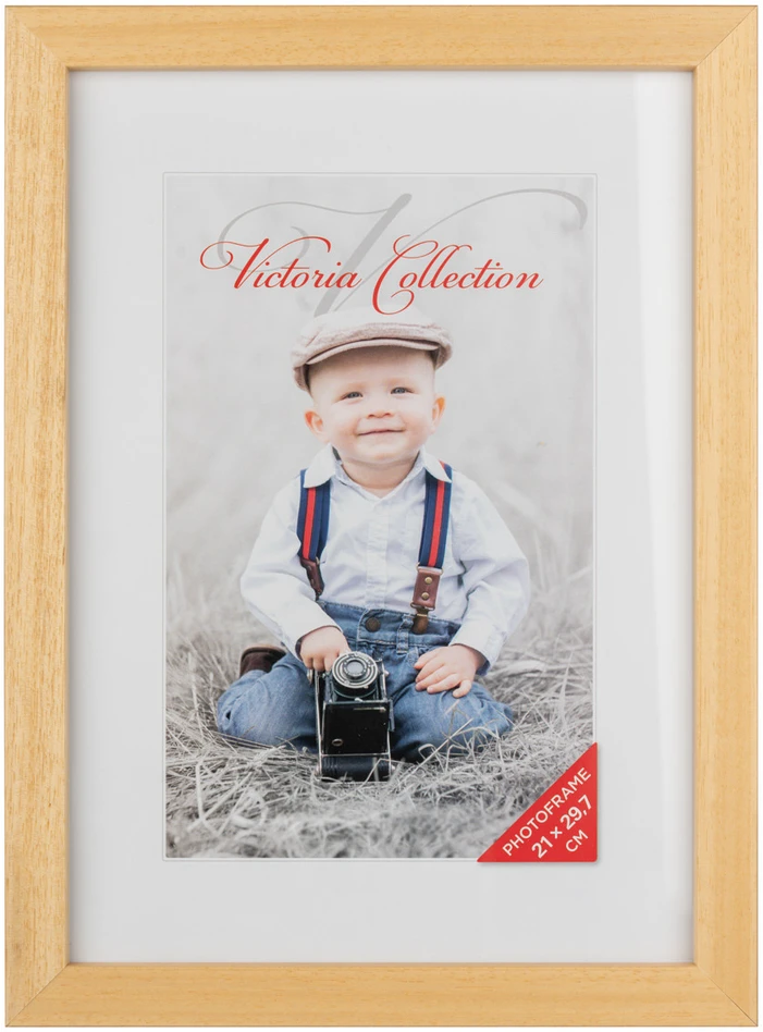 Nuotraukų rėmelis Paveikslo Rėmelis - Victoria Collection Cubo 21×29,7 Natūrali Ruda