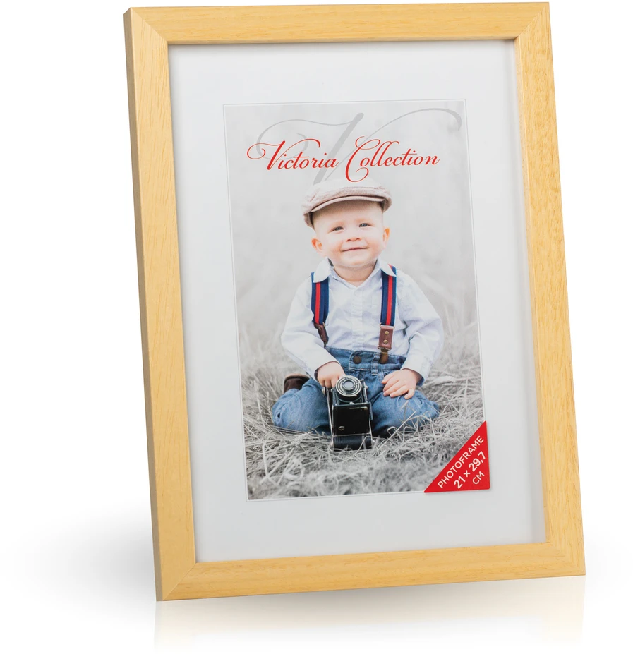 Nuotraukų rėmelis Paveikslo Rėmelis - Victoria Collection Cubo 21×29,7 Natūrali Ruda