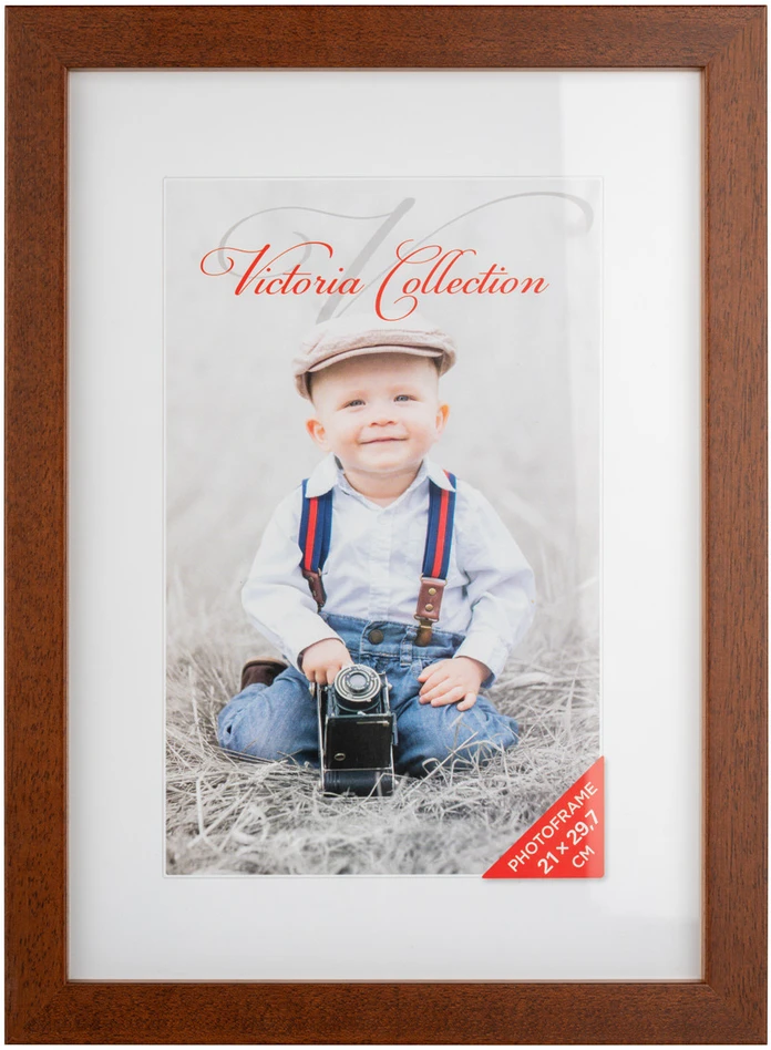 Nuotraukų rėmelis Paveikslų Rėmas - Victoria Collection Cubo 21 × 29,7 Rudas