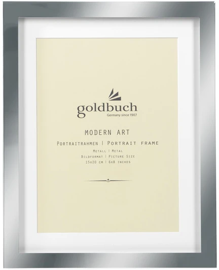 Nuotraukų rėmelis Rėmelis metalinis GOLDBUCH 960114 15x20 Modern Art Sidabrinis [V]