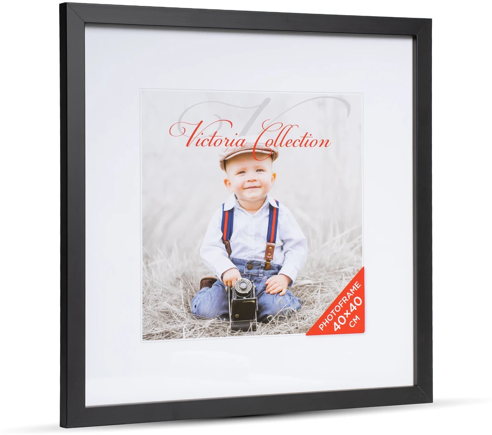 Nuotraukų Rėmelis - Victoria Collection Cubo 40 × 40 cm Juodas
