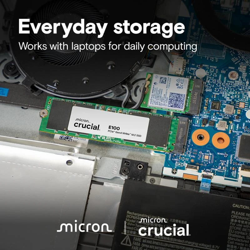 Crucial E100 M.2 PCIe 4.0 NVMe 2TB