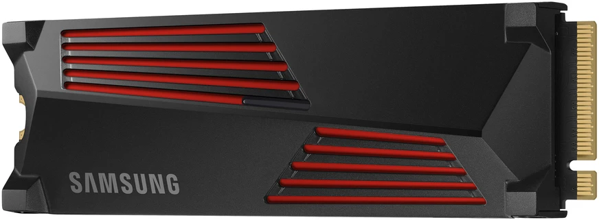Kietasis diskas SSD SAMSUNG 990 PRO with Heatsink, 4TB, M.2, PCIe Gen4, NVMe, TLC, Rašymo greitis 6900 MBytes/sec, Skaitymo greitis 7450 MBytes/sec, TBW 2400 TB, MTBF 1500000 hours, MZ-V9P4T0CW