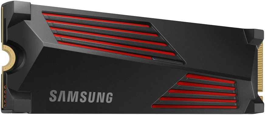 Kietasis diskas SSD SAMSUNG 990 PRO with Heatsink, 4TB, M.2, PCIe Gen4, NVMe, TLC, Rašymo greitis 6900 MBytes/sec, Skaitymo greitis 7450 MBytes/sec, TBW 2400 TB, MTBF 1500000 hours, MZ-V9P4T0CW