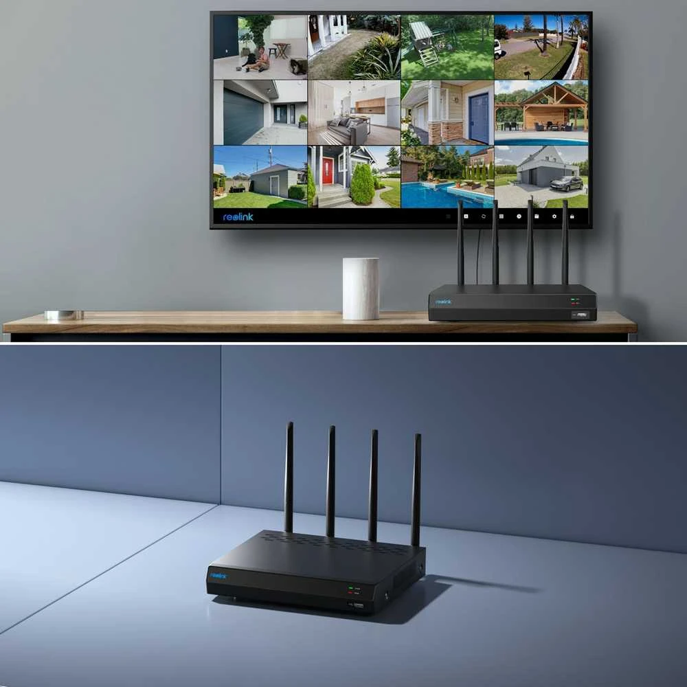 „Reolink WN12W“ 12 kanalų „Wi-Fi 6“ NVR įrašymo įrenginys, skirtas 24 valandas per parą ir 7 dienas per savaitę atlikti vietinius įrašus | Reolink