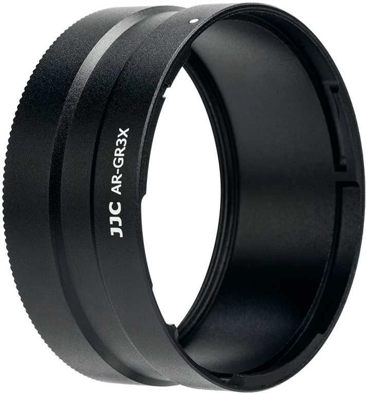 Adapteris - JJC AR GR3X objektyvo adapteris (Ricoh GR III, aliuminis, 49mm filtras)