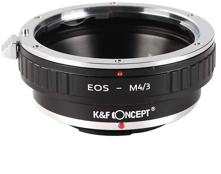 Objektyvas Adapteris - K&F Concept Canon EF į Micro 4/3 objektyvo tvirtinimą aliuminio