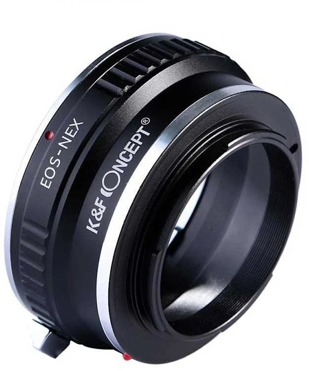 Objektyvas Adapteris - K&F Concept Canon EF į Sony E-mount objektyvo adapteris, aliuminis