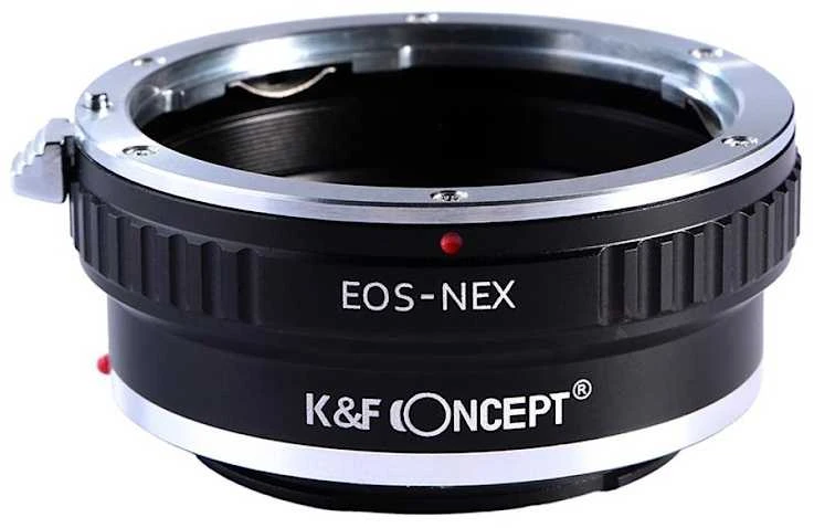 Objektyvas Adapteris - K&F Concept Canon EF į Sony E-mount objektyvo adapteris, aliuminis