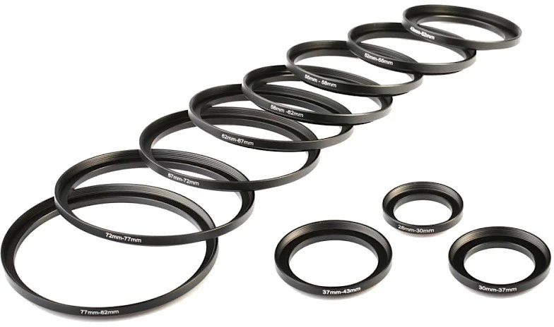 Objektyvas Adapteris - K&F Concept Filtrų Step-Up Rinkinys 11 Žiedų 26mm iki 82mm