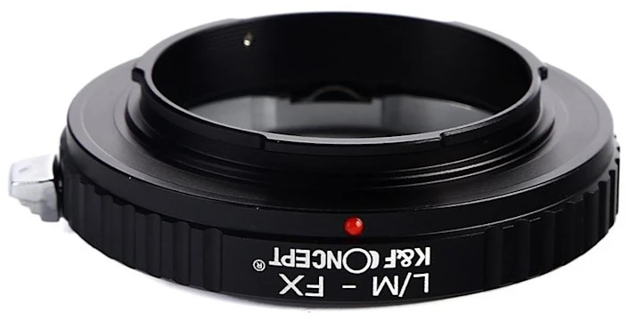 Objektyvas Adapteris - K&F Concept Leica M-Mount į Fuji X-Mount objektyvo adapteris, anoduotas aliuminis, juodas