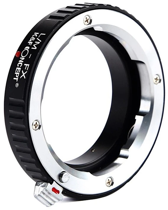 Objektyvas Adapteris - K&F Concept Leica M-Mount į Fuji X-Mount objektyvo adapteris, anoduotas aliuminis, juodas