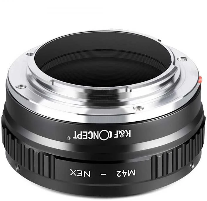 Objektyvas Adapteris - K&F Concept M42 Bajonetas į Sony E-mount Žalvaris